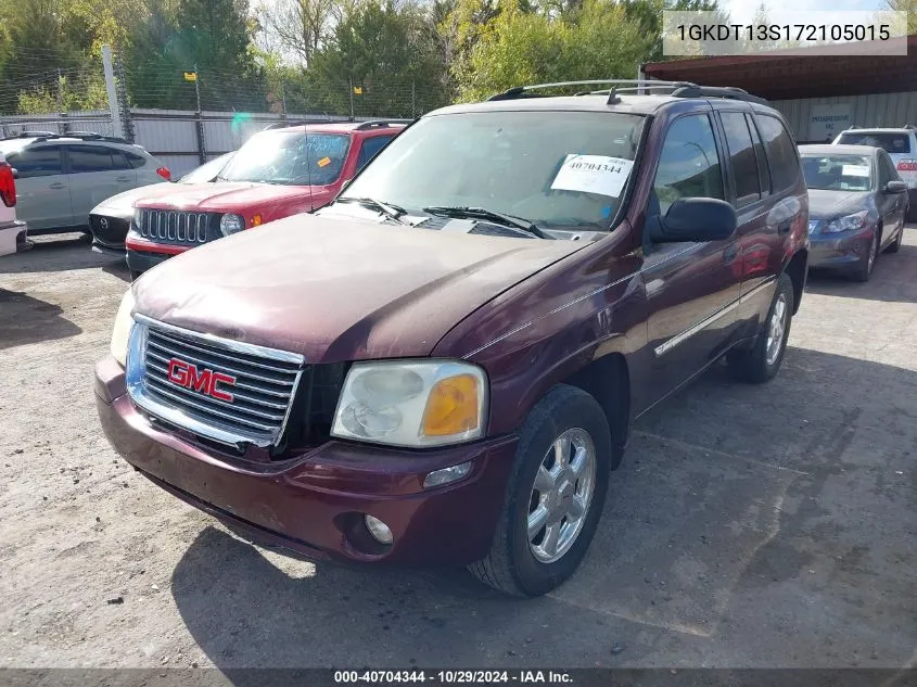 2007 GMC Envoy Sle VIN: 1GKDT13S172105015 Lot: 40704344