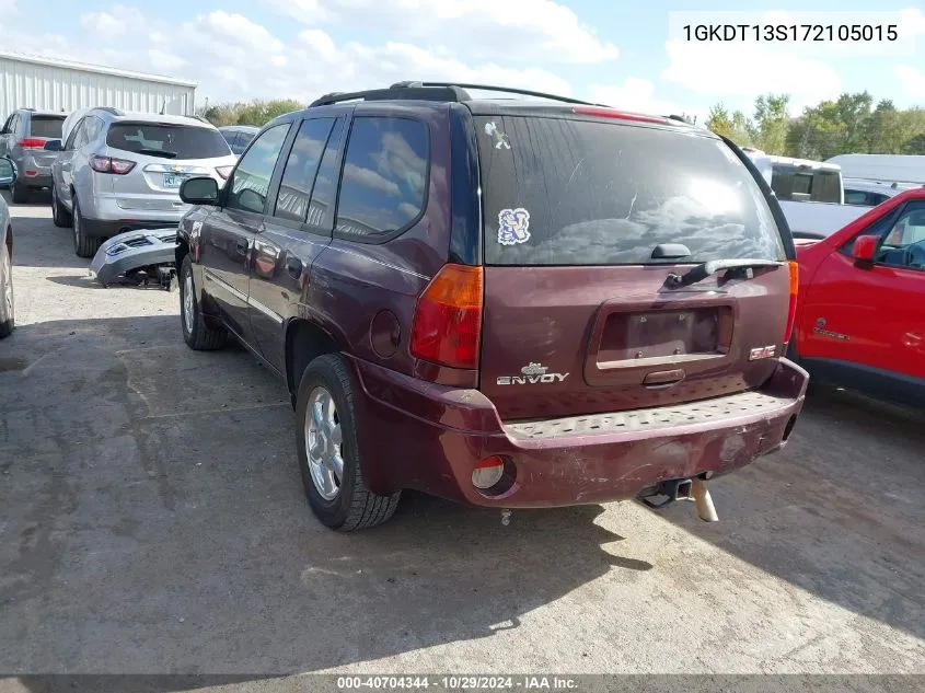 2007 GMC Envoy Sle VIN: 1GKDT13S172105015 Lot: 40704344