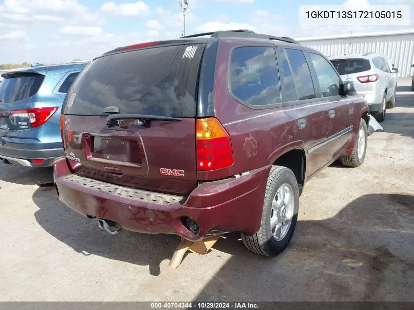 2007 GMC Envoy Sle VIN: 1GKDT13S172105015 Lot: 40704344