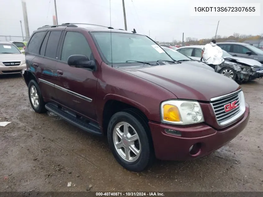 2007 GMC Envoy Slt VIN: 1GKDT13S672307655 Lot: 40740871