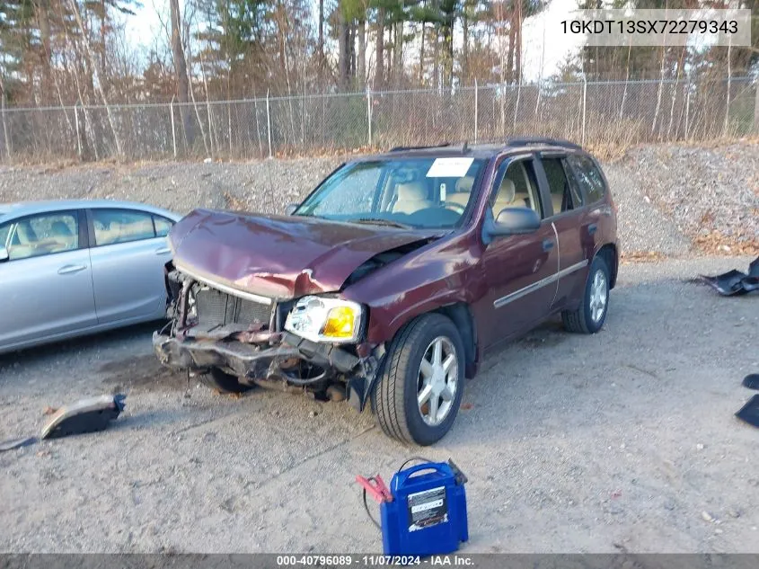 2007 GMC Envoy Sle VIN: 1GKDT13SX72279343 Lot: 40796089