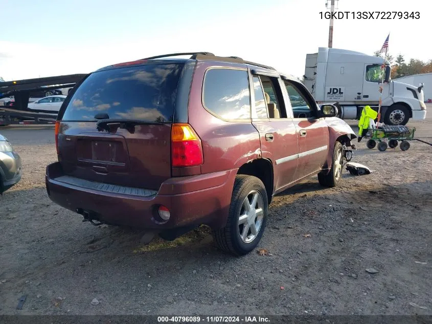 2007 GMC Envoy Sle VIN: 1GKDT13SX72279343 Lot: 40796089