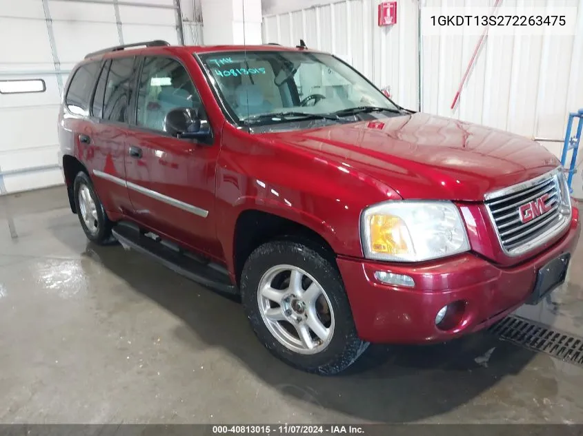 2007 GMC Envoy Sle VIN: 1GKDT13S272263475 Lot: 40813015