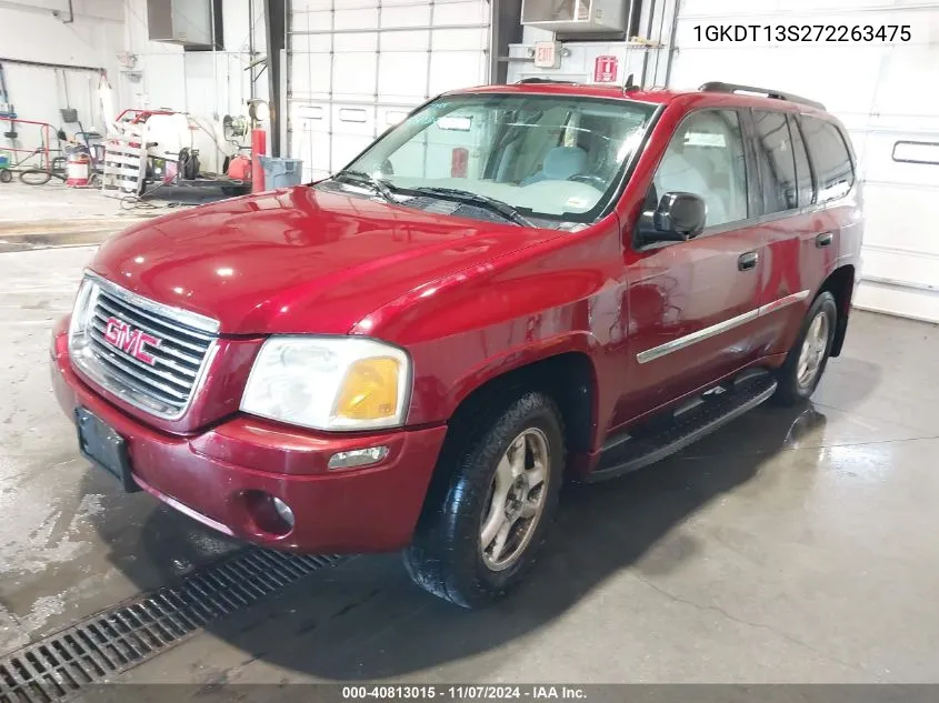 2007 GMC Envoy Sle VIN: 1GKDT13S272263475 Lot: 40813015