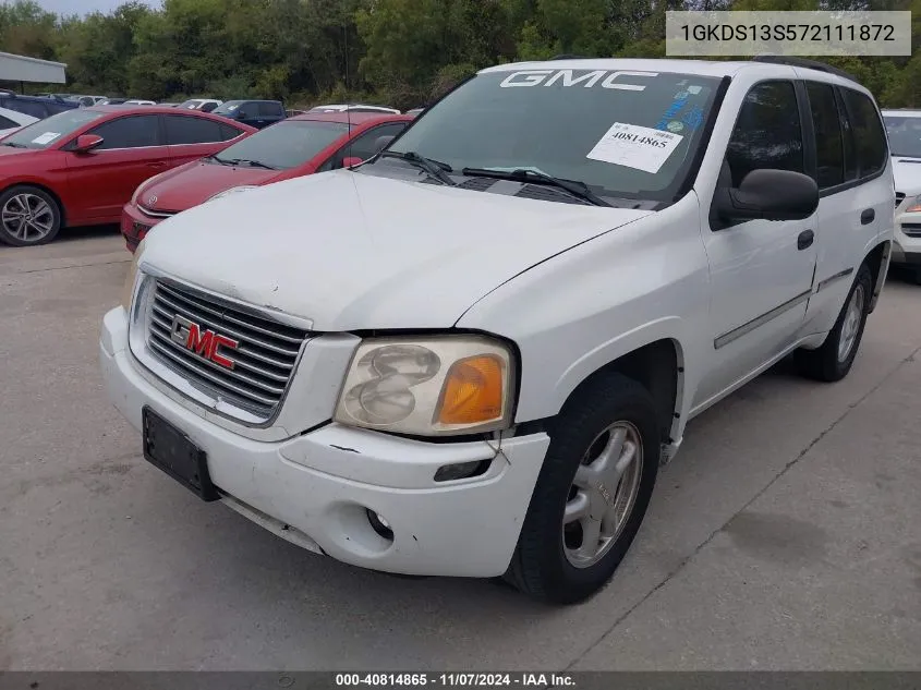 2007 GMC Envoy Sle VIN: 1GKDS13S572111872 Lot: 40814865