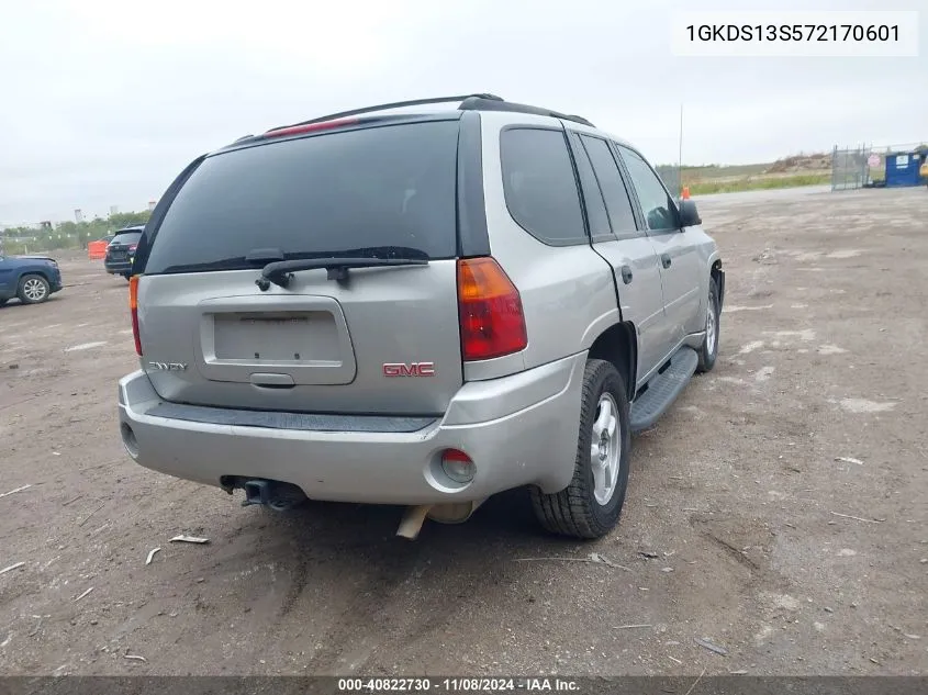 2007 GMC Envoy Sle VIN: 1GKDS13S572170601 Lot: 40822730