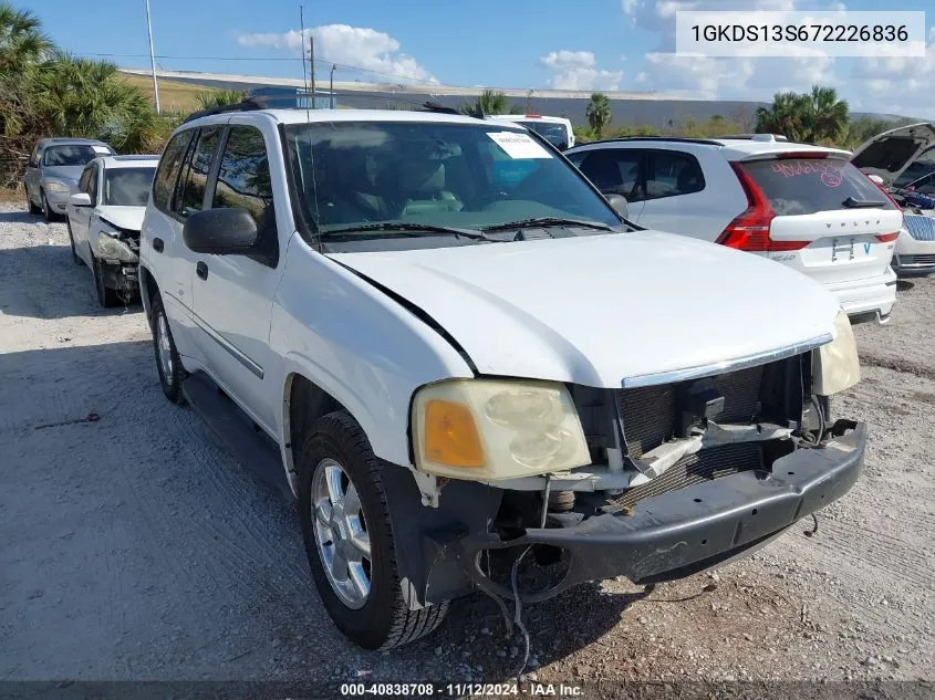 2007 GMC Envoy Sle VIN: 1GKDS13S672226836 Lot: 40838708