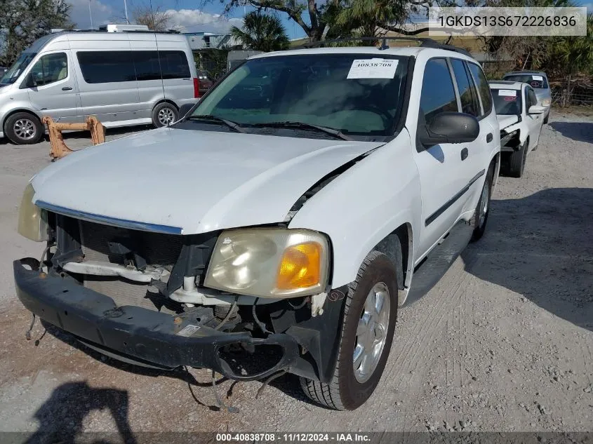 2007 GMC Envoy Sle VIN: 1GKDS13S672226836 Lot: 40838708