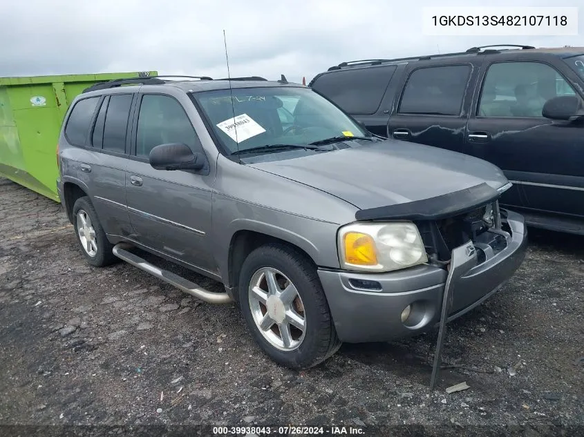 2008 GMC Envoy Slt VIN: 1GKDS13S482107118 Lot: 39938043