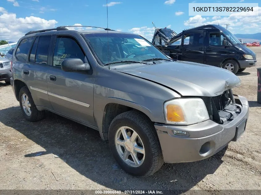 2008 GMC Envoy Sle VIN: 1GKDT13S782229694 Lot: 39986840