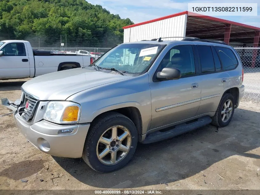 1GKDT13S082211599 2008 GMC Envoy Slt