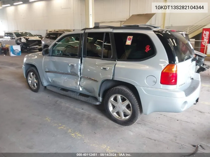 1GKDT13S282104344 2008 GMC Envoy Slt