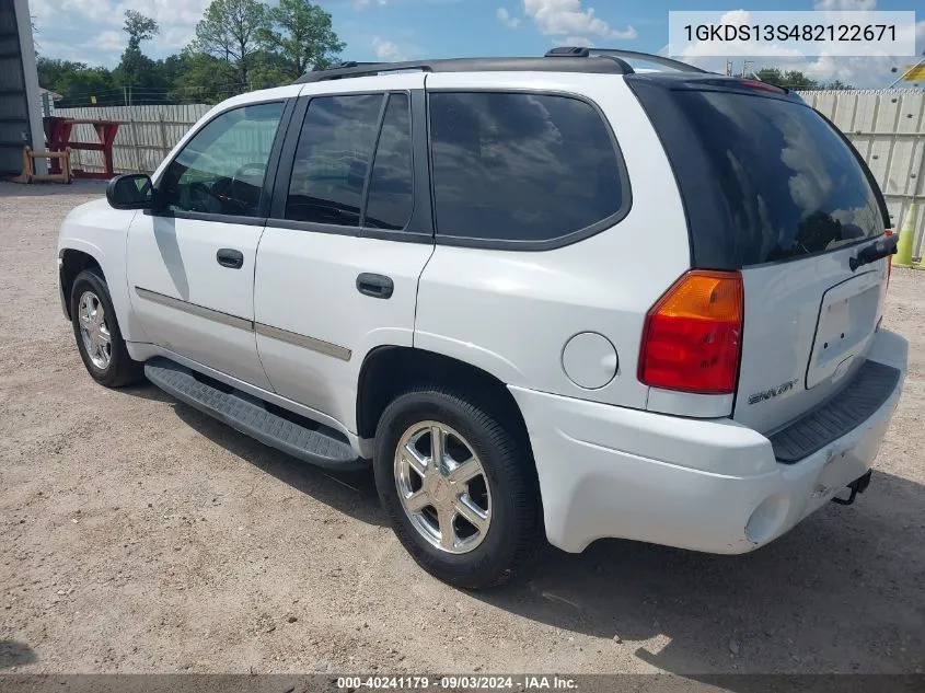 2008 GMC Envoy Sle VIN: 1GKDS13S482122671 Lot: 40241179