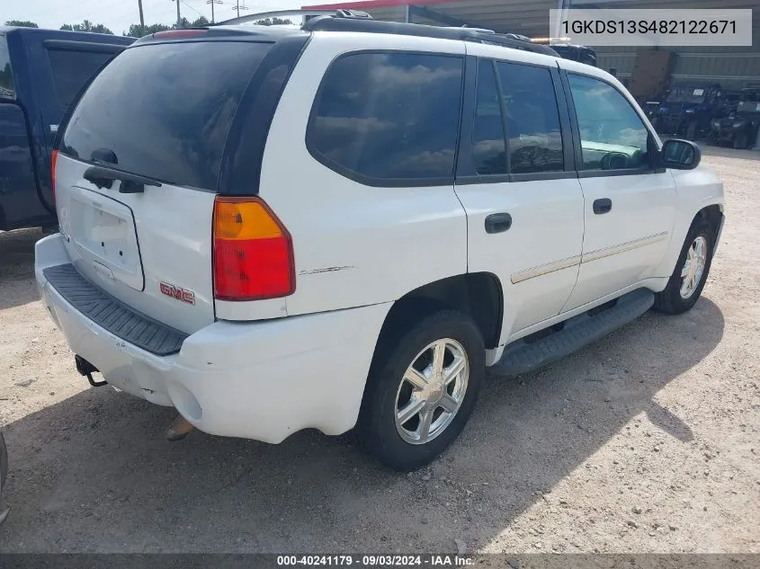 2008 GMC Envoy Sle VIN: 1GKDS13S482122671 Lot: 40241179