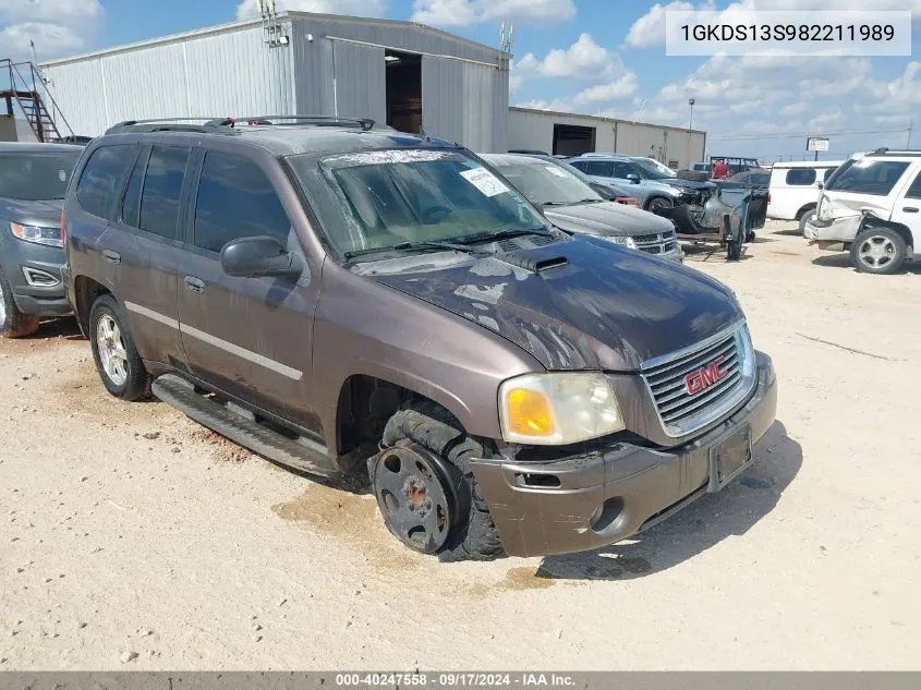 2008 GMC Envoy Sle VIN: 1GKDS13S982211989 Lot: 40247558