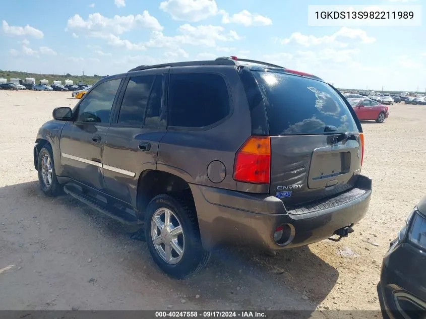 2008 GMC Envoy Sle VIN: 1GKDS13S982211989 Lot: 40247558