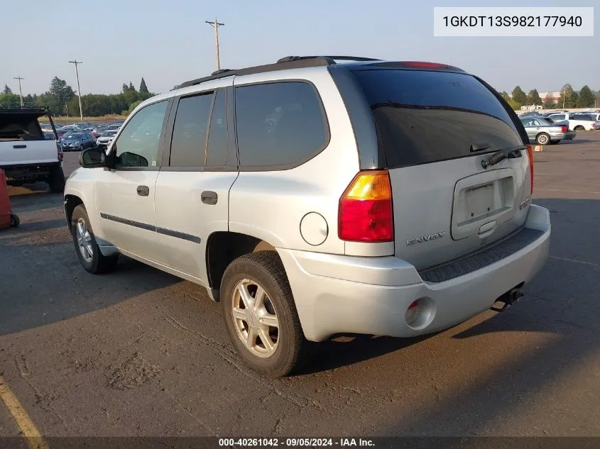 2008 GMC Envoy VIN: 1GKDT13S982177940 Lot: 40261042