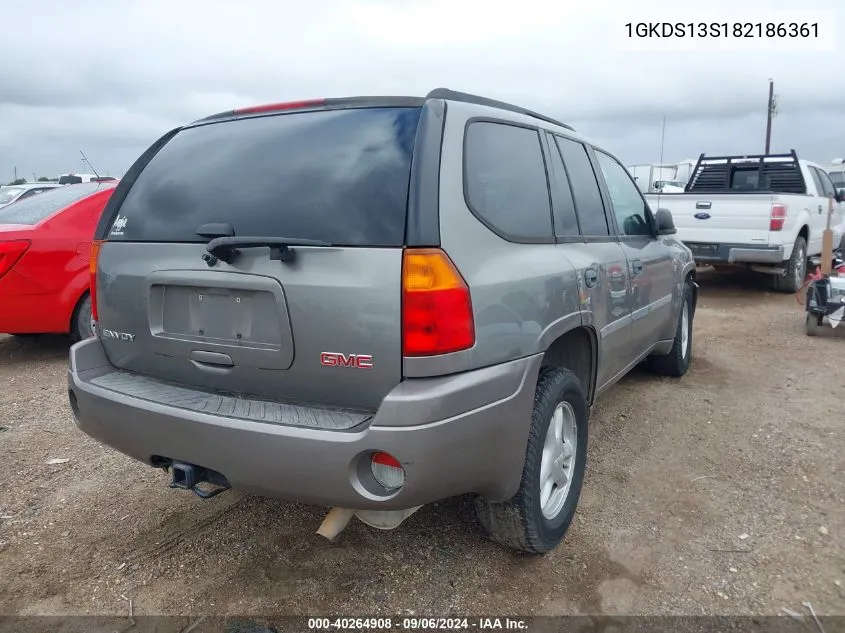 2008 GMC Envoy Sle VIN: 1GKDS13S182186361 Lot: 40264908