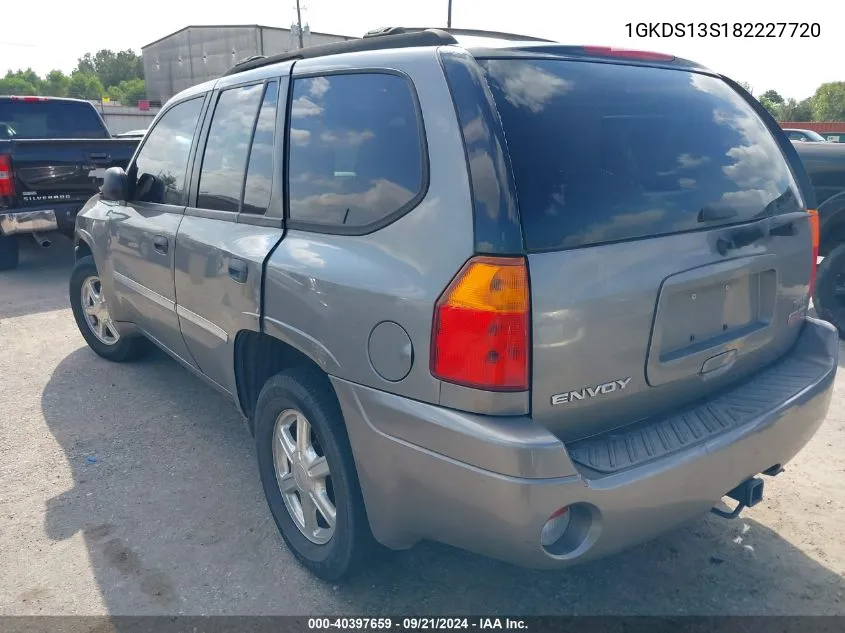 2008 GMC Envoy Sle VIN: 1GKDS13S182227720 Lot: 40397659