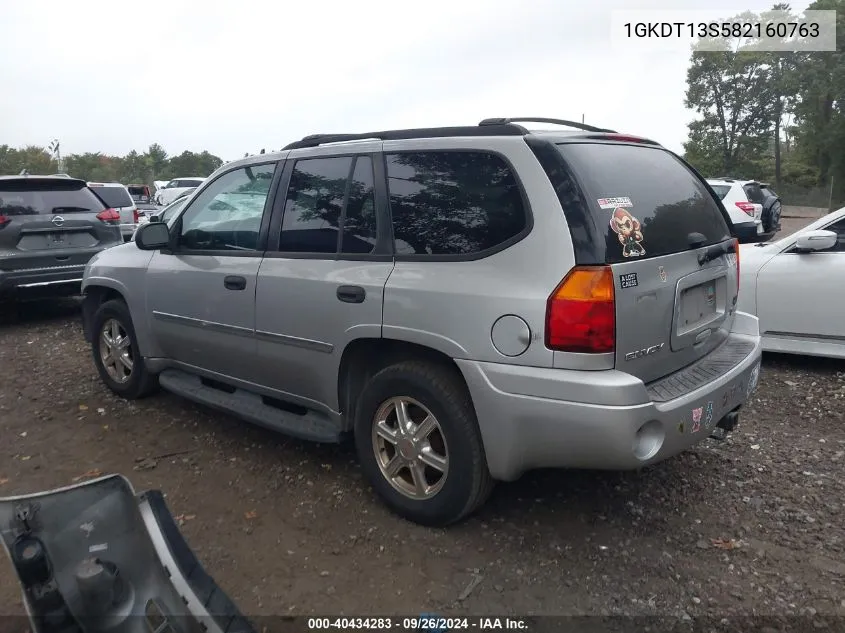 2008 GMC Envoy Sle VIN: 1GKDT13S582160763 Lot: 40434283