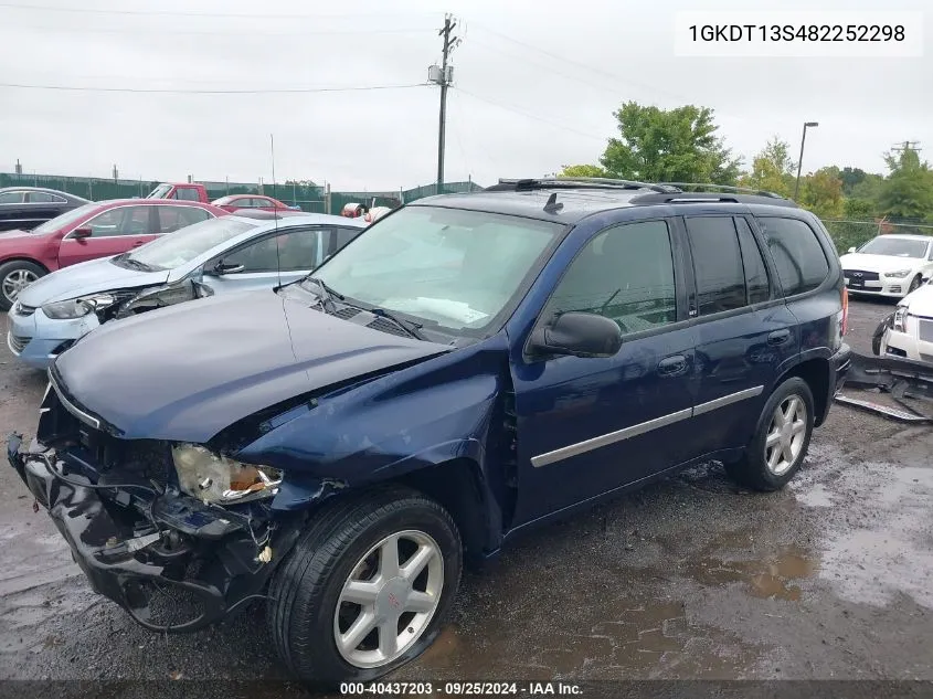 2008 GMC Envoy Slt VIN: 1GKDT13S482252298 Lot: 40437203