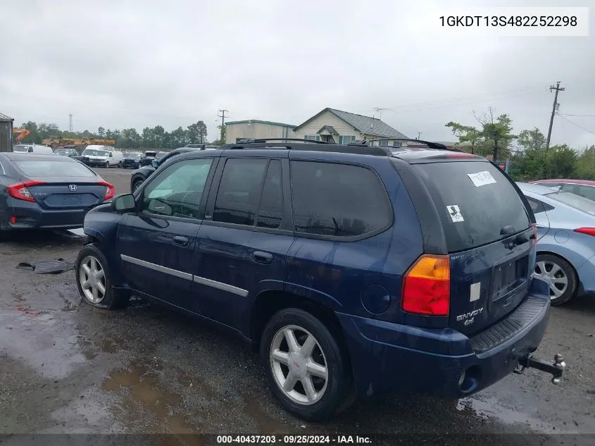 2008 GMC Envoy Slt VIN: 1GKDT13S482252298 Lot: 40437203