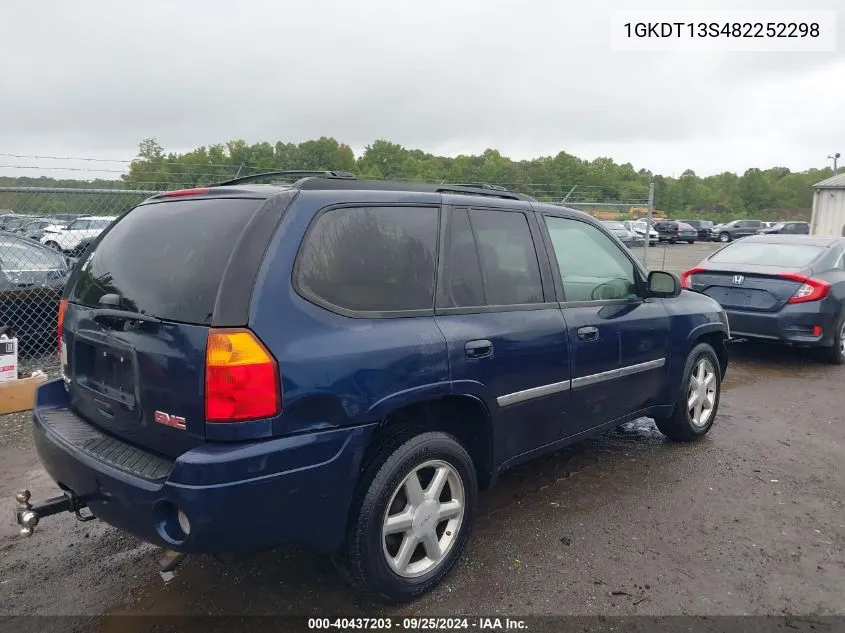 2008 GMC Envoy Slt VIN: 1GKDT13S482252298 Lot: 40437203