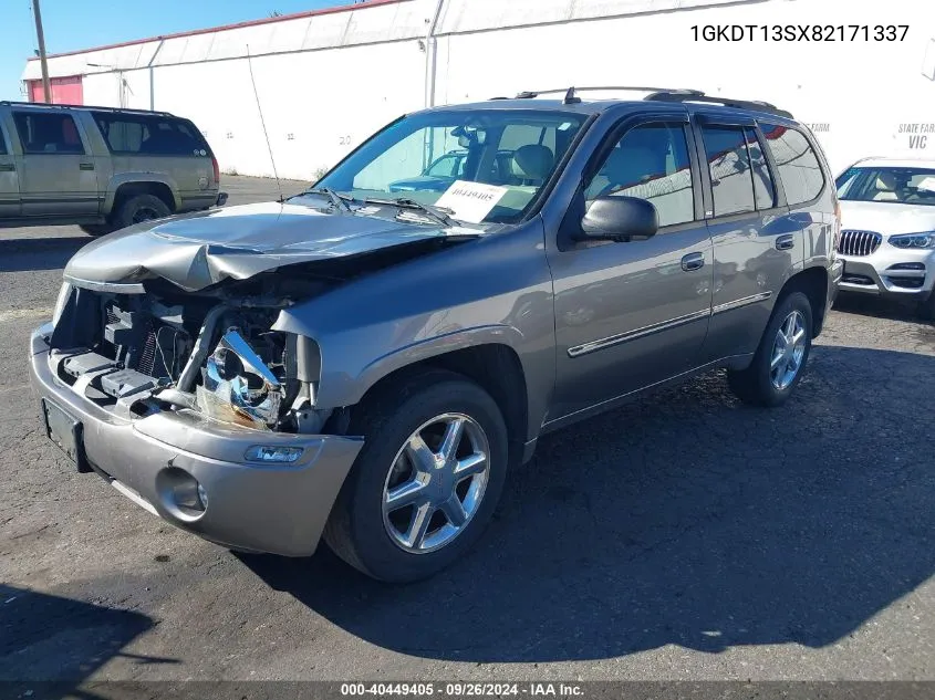 2008 GMC Envoy Slt VIN: 1GKDT13SX82171337 Lot: 40449405