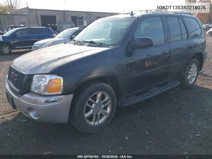 2008 GMC Envoy Slt VIN: 1GKDT13S382218076 Lot: 40706165