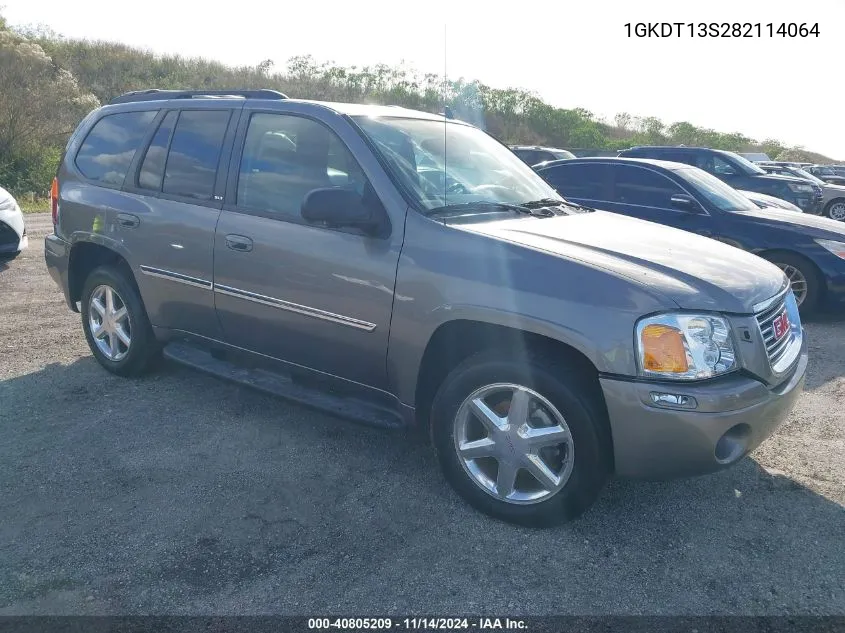 2008 GMC Envoy Slt VIN: 1GKDT13S282114064 Lot: 40805209