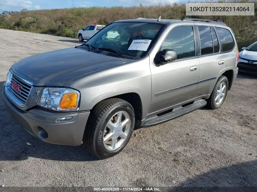 2008 GMC Envoy Slt VIN: 1GKDT13S282114064 Lot: 40805209