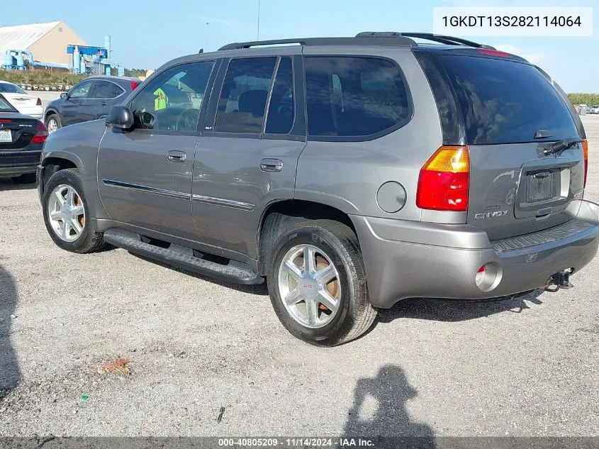 2008 GMC Envoy Slt VIN: 1GKDT13S282114064 Lot: 40805209