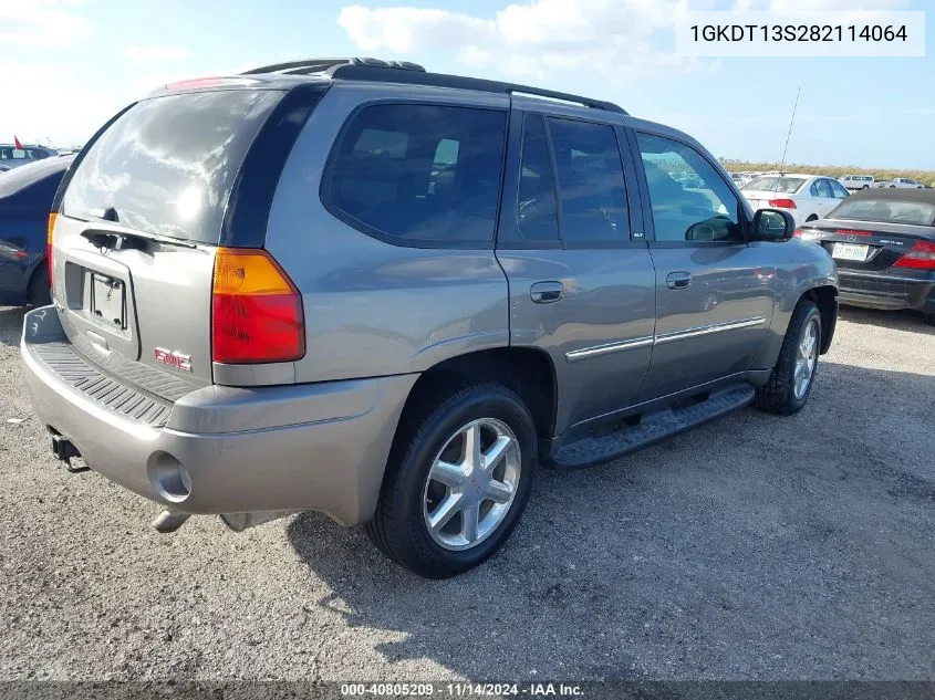 2008 GMC Envoy Slt VIN: 1GKDT13S282114064 Lot: 40805209