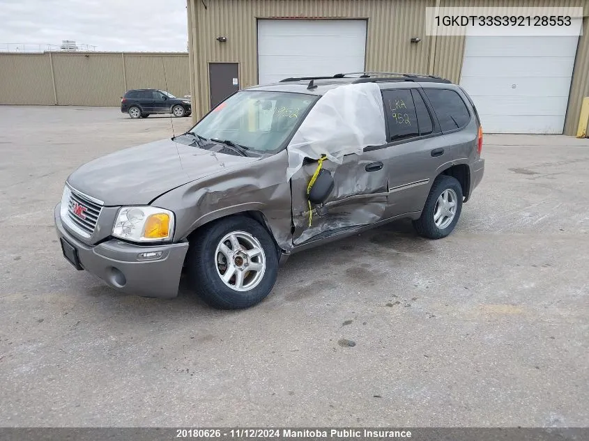 2009 GMC Envoy Sle VIN: 1GKDT33S392128553 Lot: 20180626