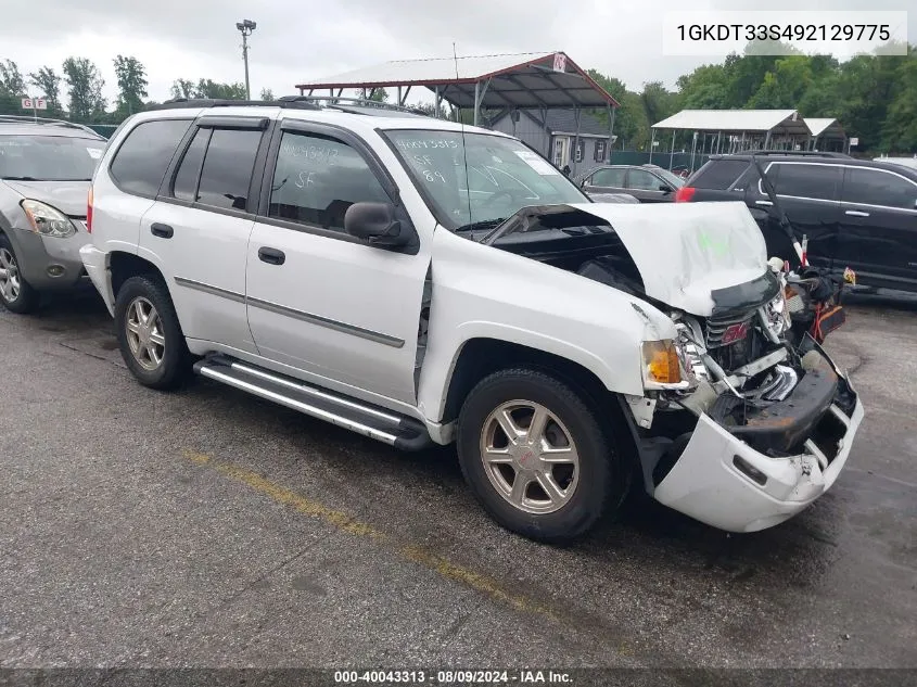 2009 GMC Envoy Sle VIN: 1GKDT33S492129775 Lot: 40043313