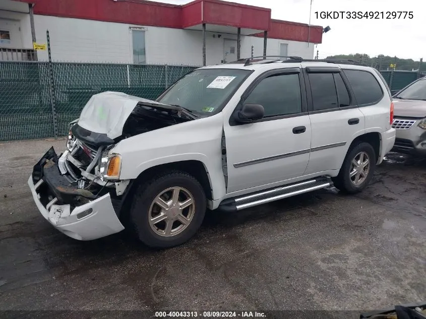 2009 GMC Envoy Sle VIN: 1GKDT33S492129775 Lot: 40043313