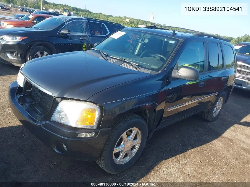 2009 GMC Envoy Sle VIN: 1GKDT33S892104541 Lot: 40130080