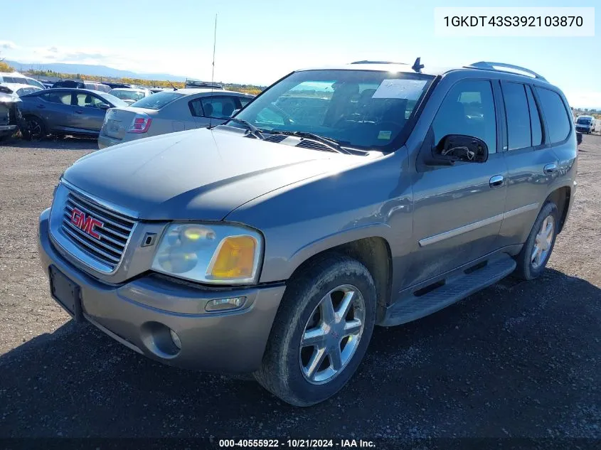 1GKDT43S392103870 2009 GMC Envoy Slt