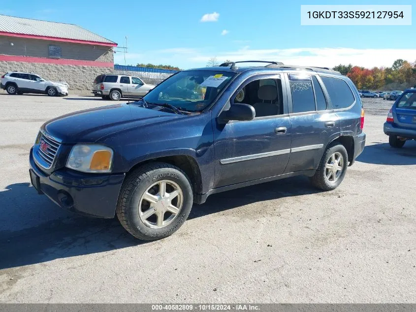 2009 GMC Envoy Sle VIN: 1GKDT33S592127954 Lot: 40582809