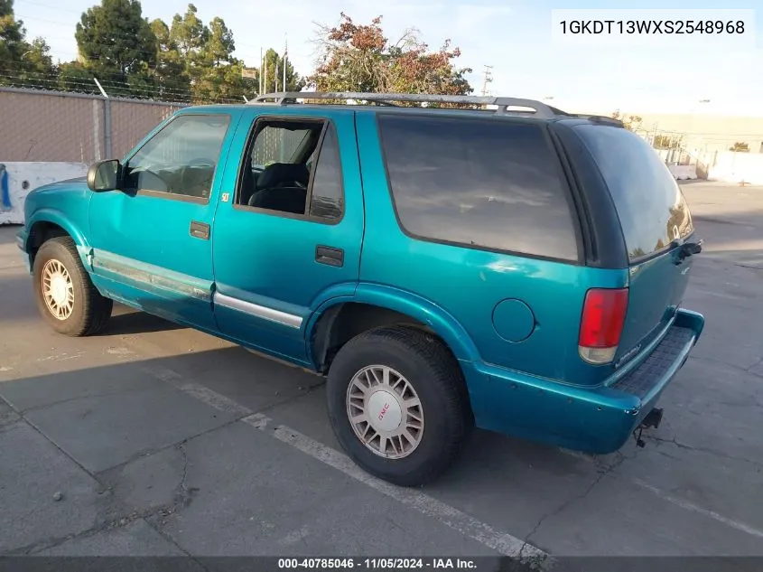 1995 GMC Jimmy VIN: 1GKDT13WXS2548968 Lot: 40785046