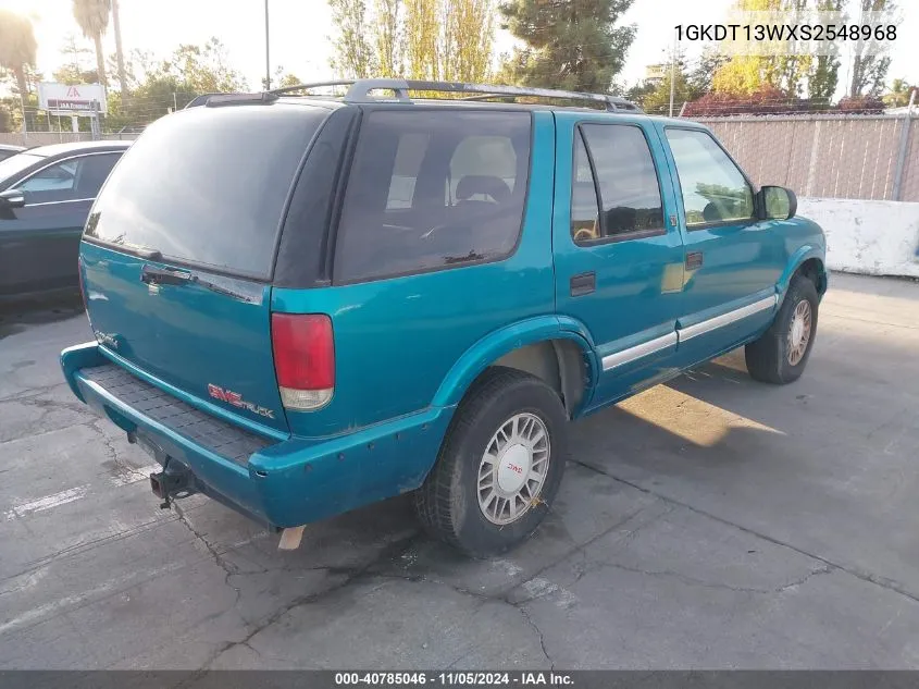 1995 GMC Jimmy VIN: 1GKDT13WXS2548968 Lot: 40785046