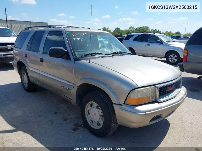 1999 GMC Jimmy Slt VIN: 1GKCS13W2X2560215 Lot: 40454376