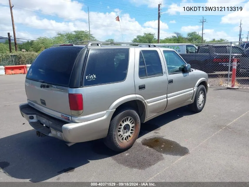 2001 GMC Jimmy Sle VIN: 1GKDT13W312113319 Lot: 40371529