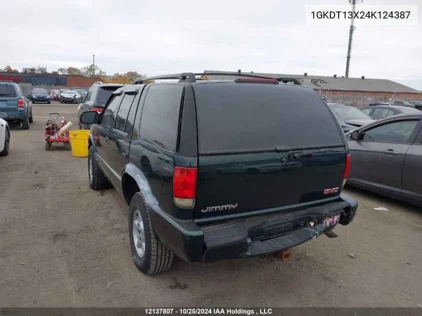 2004 GMC Jimmy VIN: 1GKDT13X24K124387 Lot: 12137807