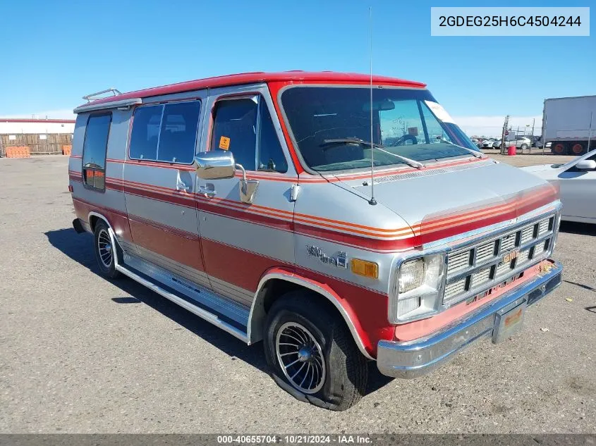 1982 GMC Rally Wagon / Van G2500 VIN: 2GDEG25H6C4504244 Lot: 40655704