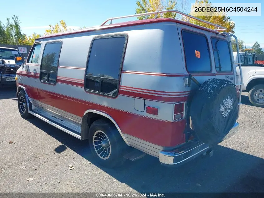 1982 GMC Rally Wagon / Van G2500 VIN: 2GDEG25H6C4504244 Lot: 40655704