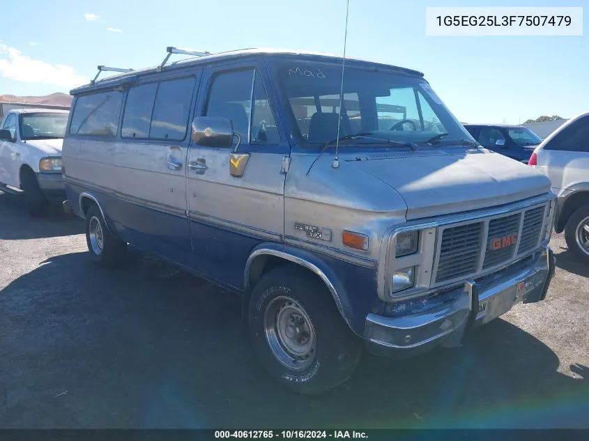 1985 GMC Rally Wagon G2500 VIN: 1G5EG25L3F7507479 Lot: 40612765