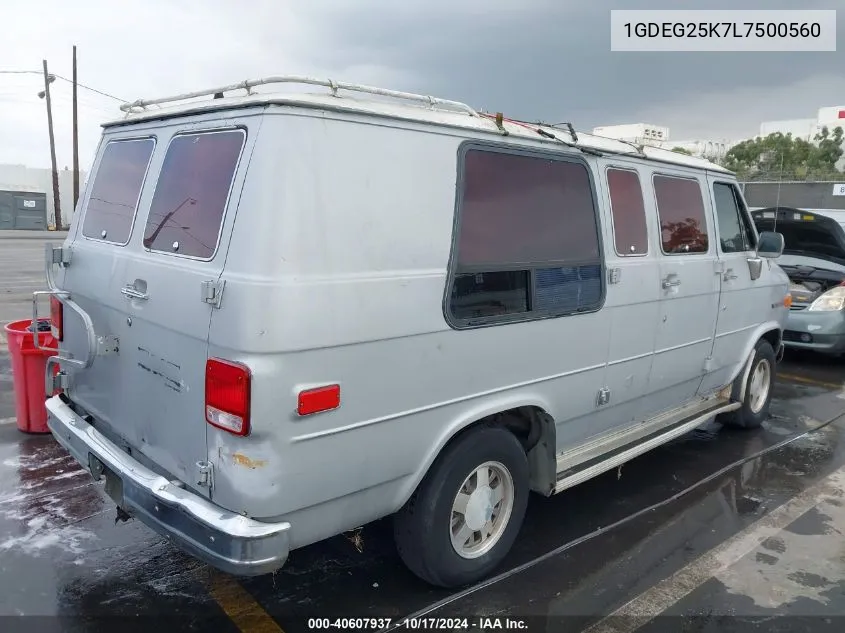 1990 GMC Rally Wagon / Van G2500 VIN: 1GDEG25K7L7500560 Lot: 40607937