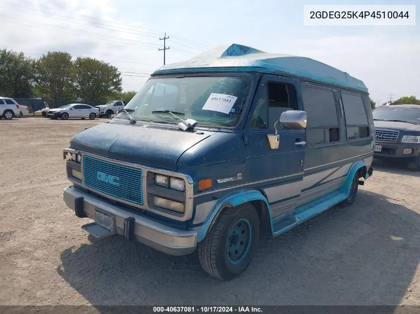 2GDEG25K4P4510044 1993 GMC Rally Wagon / Van G2500