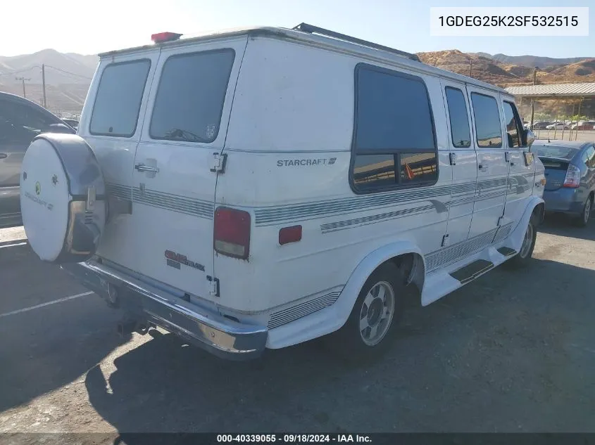 1995 GMC Rally Wagon / Van G2500 VIN: 1GDEG25K2SF532515 Lot: 40339055